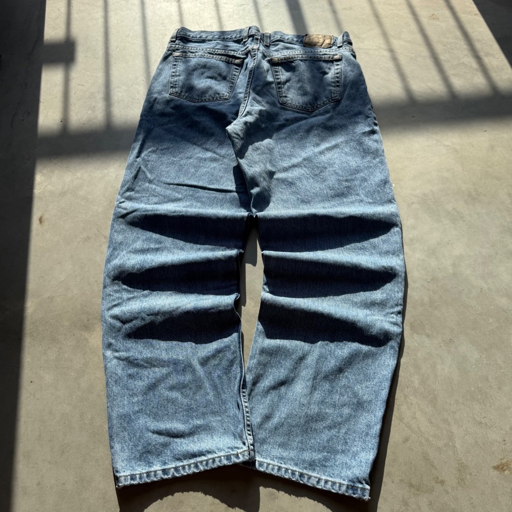 Arizona Relaxed Fit Jeans Mens 36x32 Medium Wash Blue Denim Pants